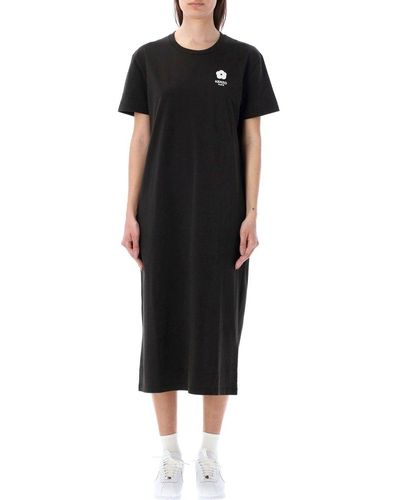 KENZO Boke 2.0 Long T-Shirt Dress - Black