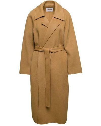 Low Classic Belted Maxi-length Coat - Natural