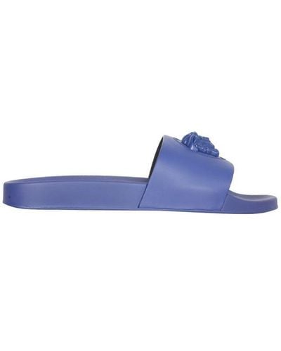 Versace The Medusa Slip-on Sandals - Blue