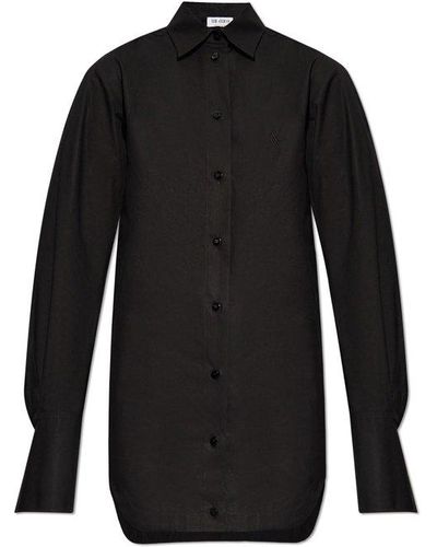 The Attico Buttoned Long-sleeved Shirt - Black