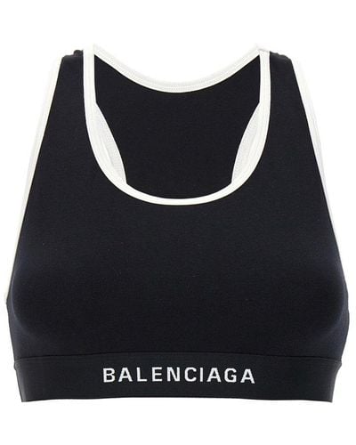 Balenciaga Logo Sporty Top Underwear, Body - Black