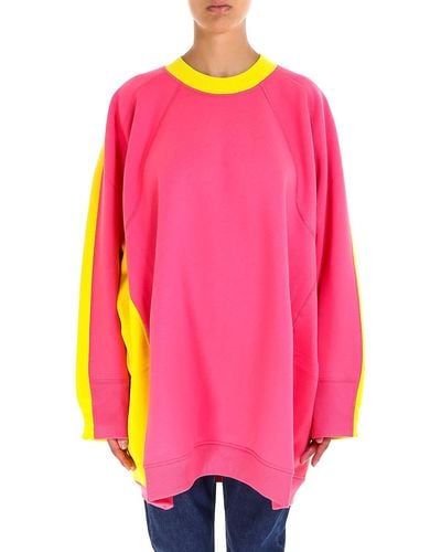 Celine Oversized Contrasting Sweatshirt - Pink