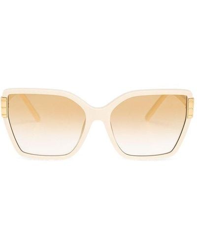 Tory Burch Eleanor Oversized Cat-eye Sunglasses - White