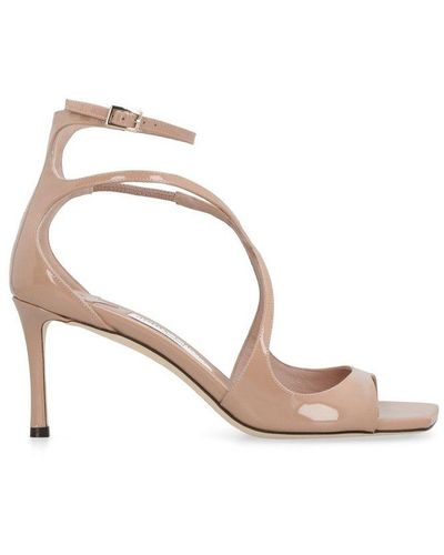 Jimmy Choo Azia 75 Ankle Strapped Pumps - Pink