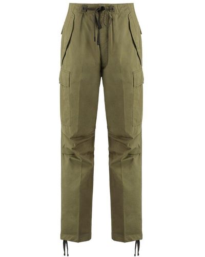 Tom Ford Drawstring Cargo Trousers - Green
