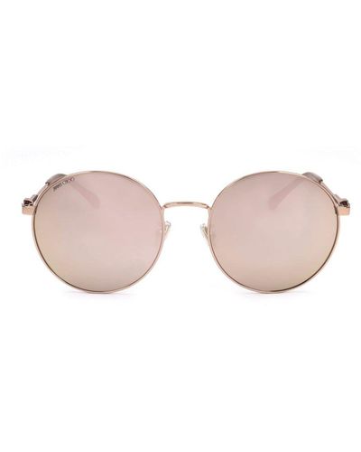 Jimmy Choo Rounded Frame Sunglasses - Pink