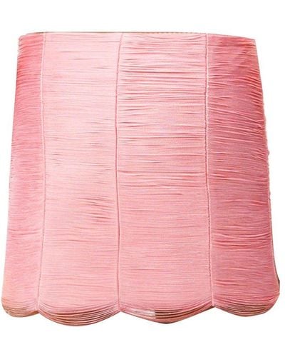 Alexander Wang High Waist Fringe-embellished Mini Skirt - Pink