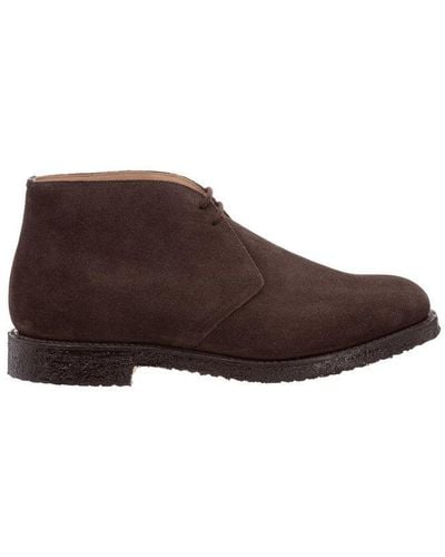 Church's Ryder 3 Round Toe Lace-up Boots - Brown