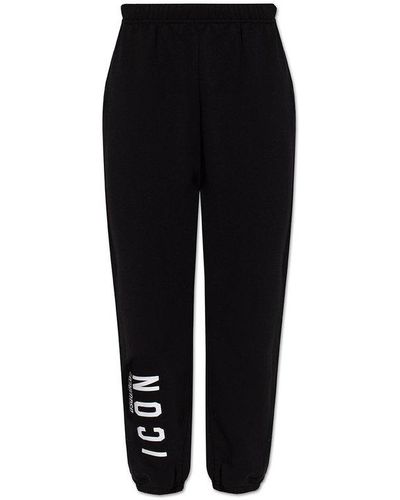 DSquared² Black Joggers With Logo