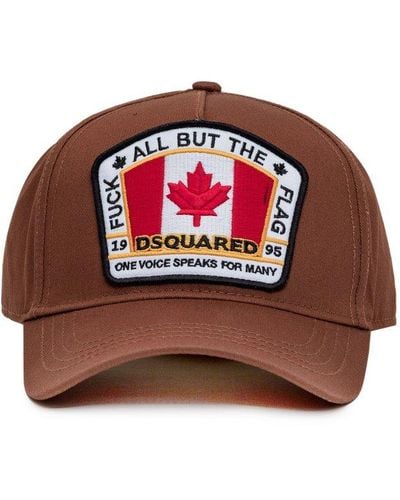 DSquared² Flag Patch Baseball Cap - Red