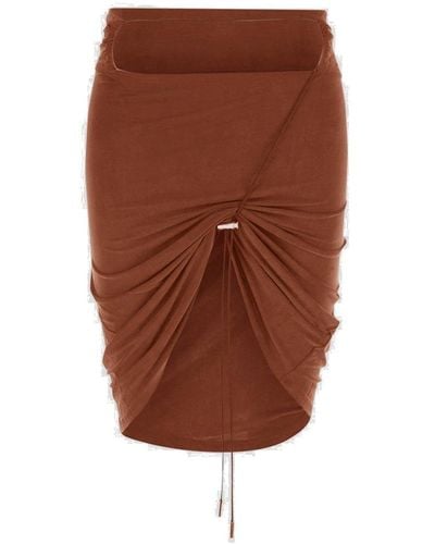 Jacquemus Mini Skirt - Brown