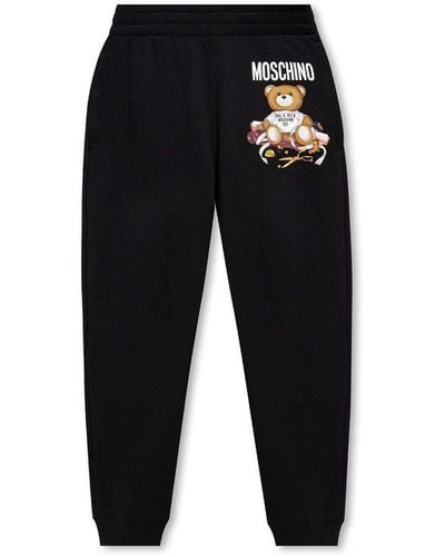 Moschino Joggers With Logo - Black