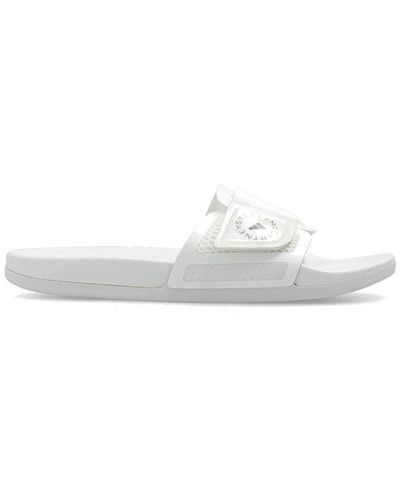 adidas By Stella McCartney Asmc Logo Slide Sandals - White