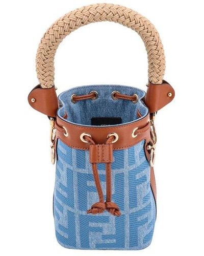 Fendi 'mon Tresor' Bucket Bag - Blue