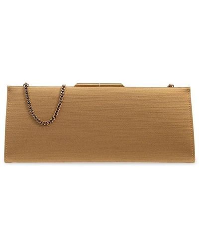 Saint Laurent ‘Midnight’ Clutch - Brown