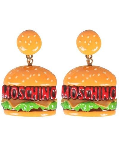 Moschino Hamburger Earrings - Multicolor