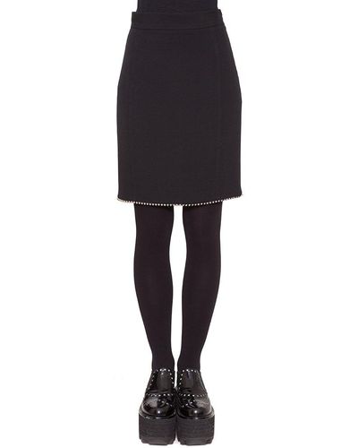 Alexander Wang High Waist Embellished Skirt - Black