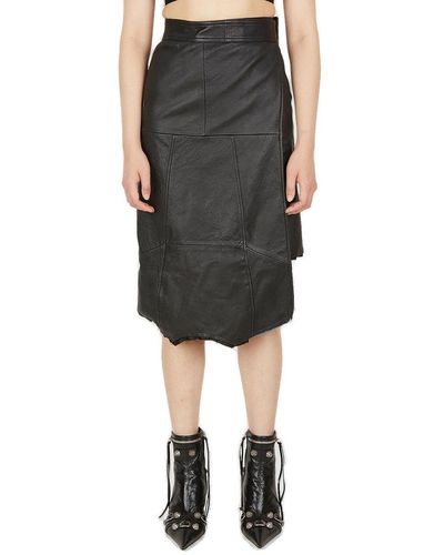 Balenciaga Upcycled Wrap Skirt - Black