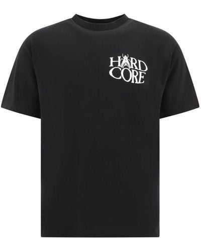 Aries Graphic Printed Crewneck T-shirt - Black