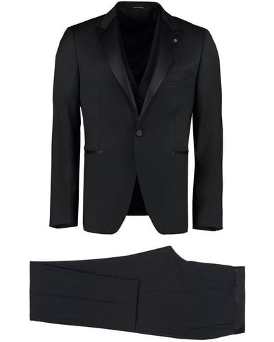 Tagliatore Two Piece Single-breasted Suit - Black