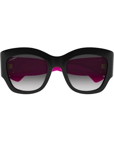 Cartier Square Frame Sunglasses - Black
