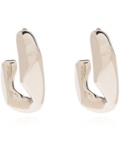 Alexander McQueen Brass Earrings, - Natural
