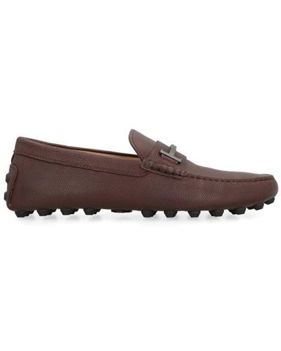 Tod's Leather Loafers - Brown