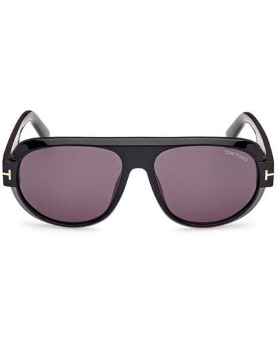Tom Ford Blake Pilot Frame Sunglasses - Black