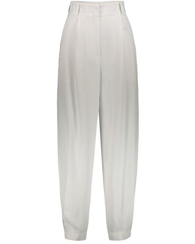 Rochas High-waist Tapered-leg Trousers - White