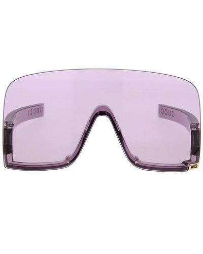 Gucci Oversized Frame Sunglasses - Purple