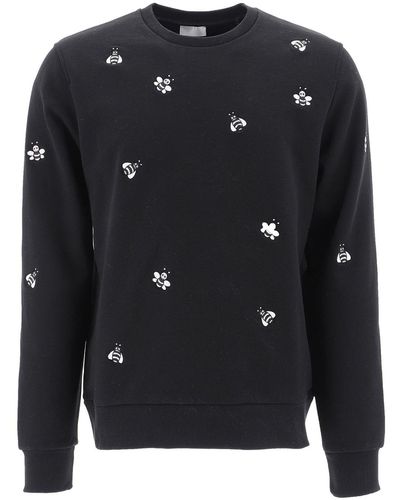 Dior X Kaws Bee Embroidered Sweatshirt - Black