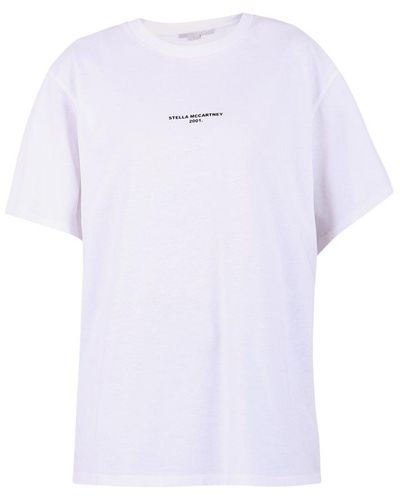 Stella McCartney Logo Printed Crewneck T-shirt - White