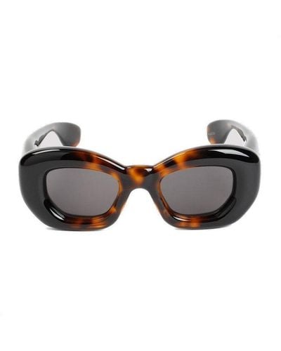 Loewe Butterfly Frame Sunglasses - Brown