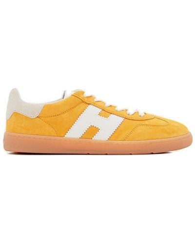 Hogan Side H Patch Low-top Sneakers - Yellow
