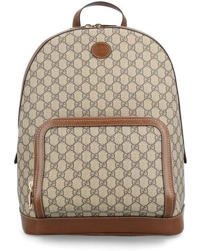 Gucci GG Supreme Backpack - Natural