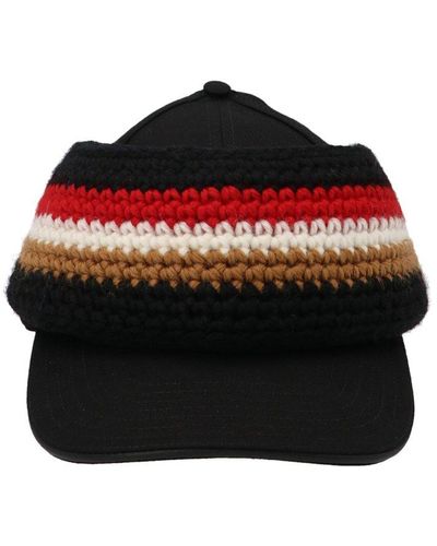 Burberry Black Hat - Red