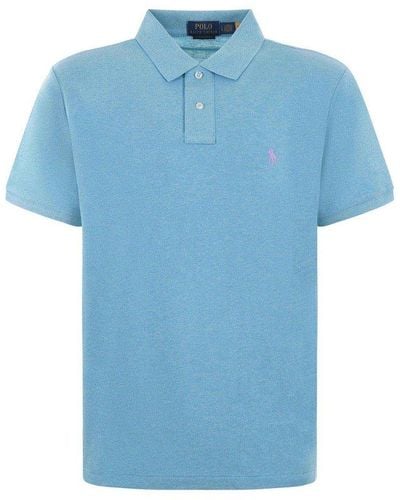 Polo Ralph Lauren Pony Embroidered Polo Shirt - Blue