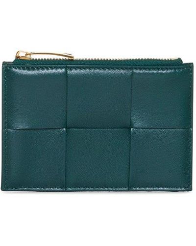 Bottega Veneta Cassette Zipped Wallet - Green