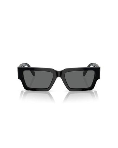 Versace Rectangle Frame Sunglasses - Grey