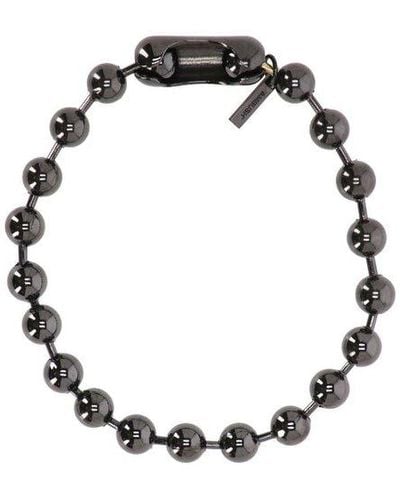 Ambush Ball-chain Logo Charm Bracelet - Metallic