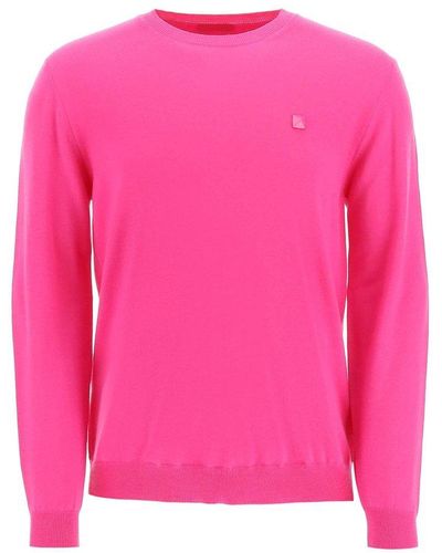 Valentino Crewneck Long-sleeved Sweater - Pink