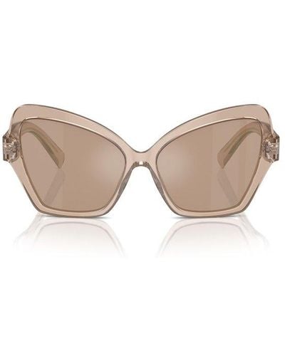 Dolce & Gabbana Butterfly Frame Sunglasses - Brown