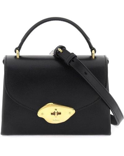 Mulberry Small Lana Foldover-top Tote Bag - Black