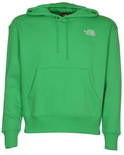 The North Face Logo-embroidered Drawstring Hoodie - Green