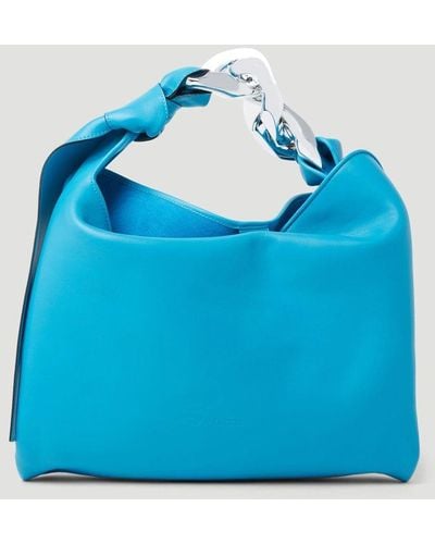 JW Anderson Chain Hobo Handbag - Blue