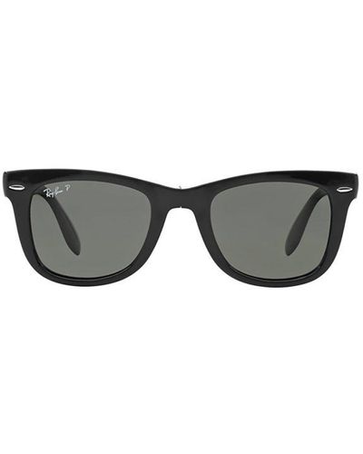 Ray-Ban Wayfarer Folding Classic Polarised Sunglasses - Black