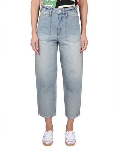 KENZO Carrot Fit Jeans - Blue