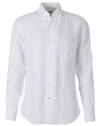 Loro Piana Plain Cotton Shirt - White