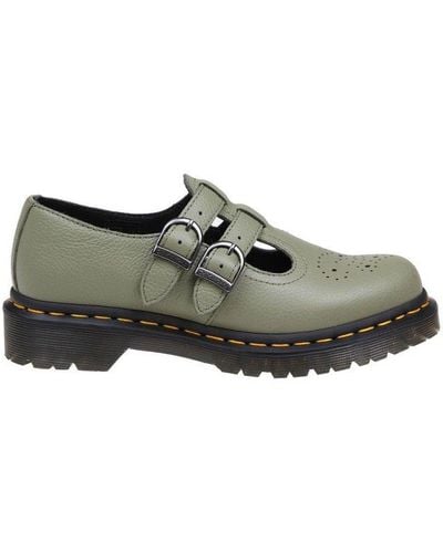 Dr. Martens Mary Jane Buckle Detailed Shoes - Green
