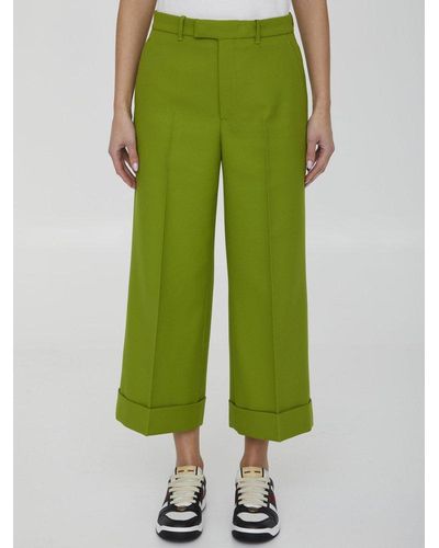 Gucci Straight-leg Trousers - Green
